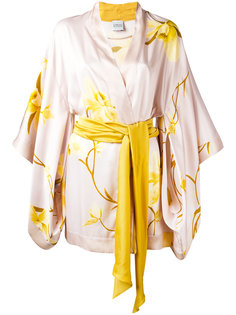 Orchidée print short kimono Carine Gilson
