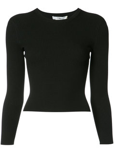 Seamless Rib Corset Sweater Tibi