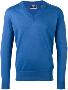 logo sleeve V-neck jumper  Rossignol