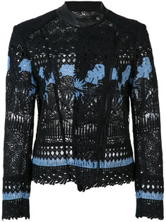 embroidered biker jacket Yigal Azrouel