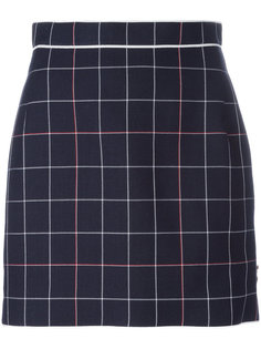check overlay skirt Thom Browne