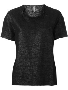 топ с бахромой на горловине Boboutic