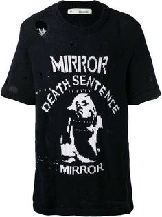 состаренная трикотажная футболка Off-White