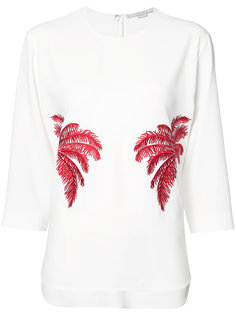 блузка с вышитой пальмой Stella McCartney