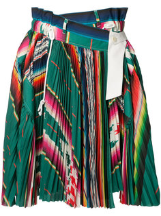 плиссированная юбка в полоску Sacai