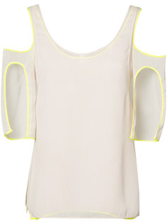contrast flared top Jason Wu