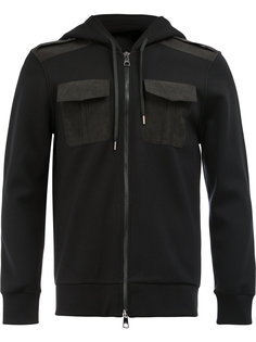 chest pockets zipped hoodie Neil Barrett