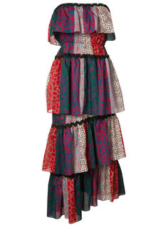 многоярусное платье без бретелек Sonia Rykiel