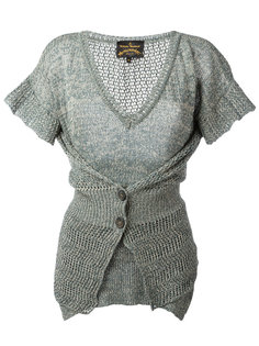 layered buttoned knitted blouse Vivienne Westwood Anglomania
