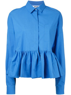 блузка с расклешенным краем  MSGM