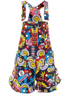 printed dungarees  Love Moschino