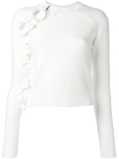 zip ruffle trim top  3.1 Phillip Lim