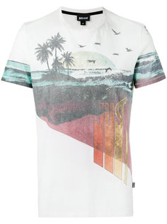 beach print T-shirt Just Cavalli