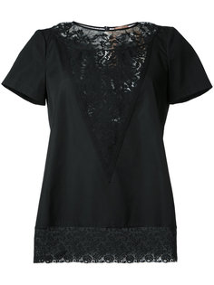 sheer lace detail T-shirt Nº21