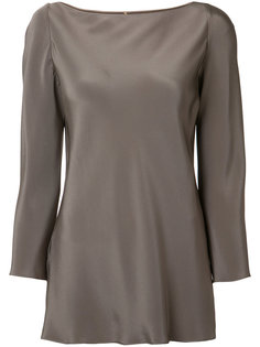 long-sleeve silk blouse  Peter Cohen