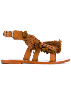 fringe tasseled sandals Twin-Set