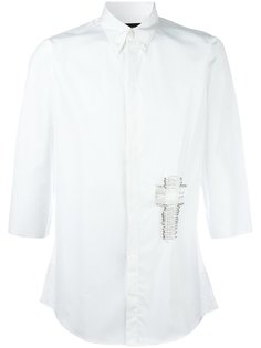 рубашка с крестом из булавок Dsquared2