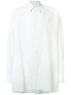 striped oversized sleeve shirt  Raf Simons