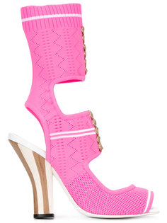 knitted open-toe sandals Fendi