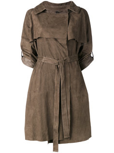 cropped sleeve belt coat Giorgio Brato