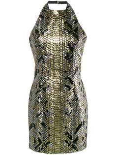 облегающее платье с пайетками Balmain