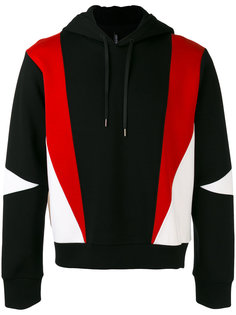 color block hoodie Neil Barrett