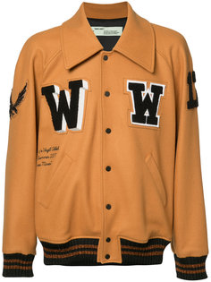 patched varsity jacket Off-White