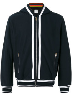 striped detail zipped hoodie Paul Smith