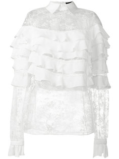 lace tiered blouse  Elie Saab