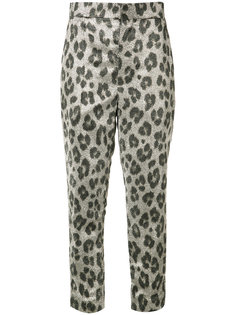 leopard print cropped trousers  Haider Ackermann