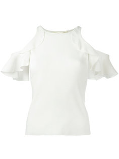 ruffle trim tank Jonathan Simkhai