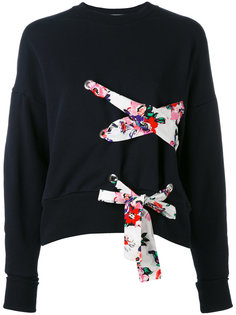 толстовка с контрастными лентами MSGM