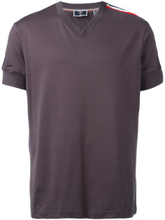 tri-colour stripe v-neck T-shirt Rossignol