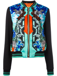 contrast sleeve bomber jacket Versace Jeans