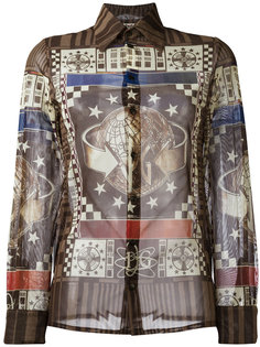 world print shirt Jean Paul Gaultier Vintage