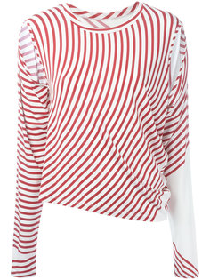 striped cut-out T-shirt Mm6 Maison Margiela