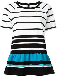 striped flared hem T-shirt Michael Michael Kors