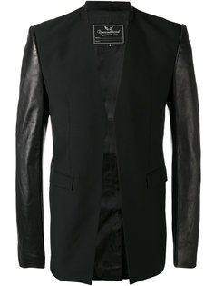 leather sleeve cutaway jacket Unconditional