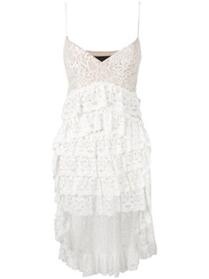 high-low layered lace dress Christian Pellizzari