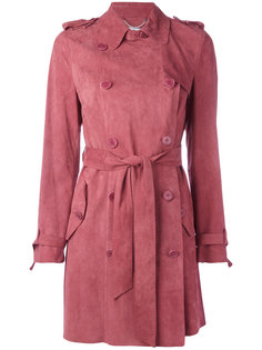 double-breasted belted coat Desa Collection
