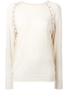 studded trim top  Laneus