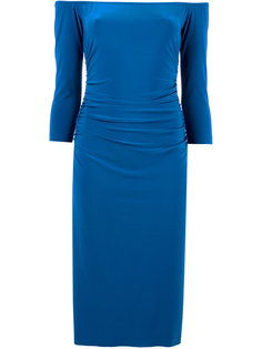 off-shoulders shirred waist dress Norma Kamali