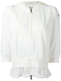 mesh hem hoodie Moncler