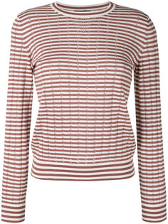 Annabelle striped pointelle-knit sweater A.P.C.