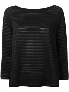 sheer striped jumper Armani Collezioni