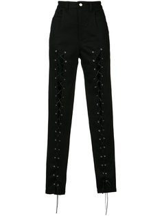 lace front trousers Sally Lapointe