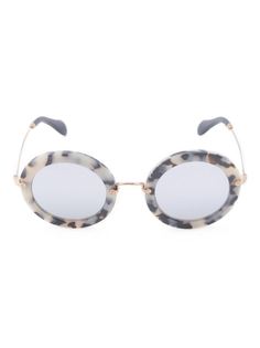 MIU MIU 13NHAO2E249261403N Tartaruga fosco lente rosê espelhada ??? Acetate Miu Miu