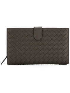 interlaced leather continental wallet Bottega Veneta