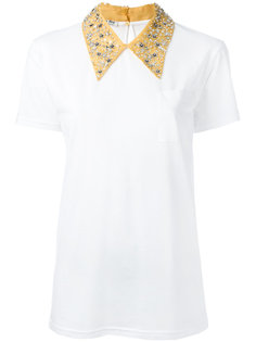wide sleeve button-up shirt Miu Miu