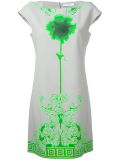 neon print shift dress Versace Collection